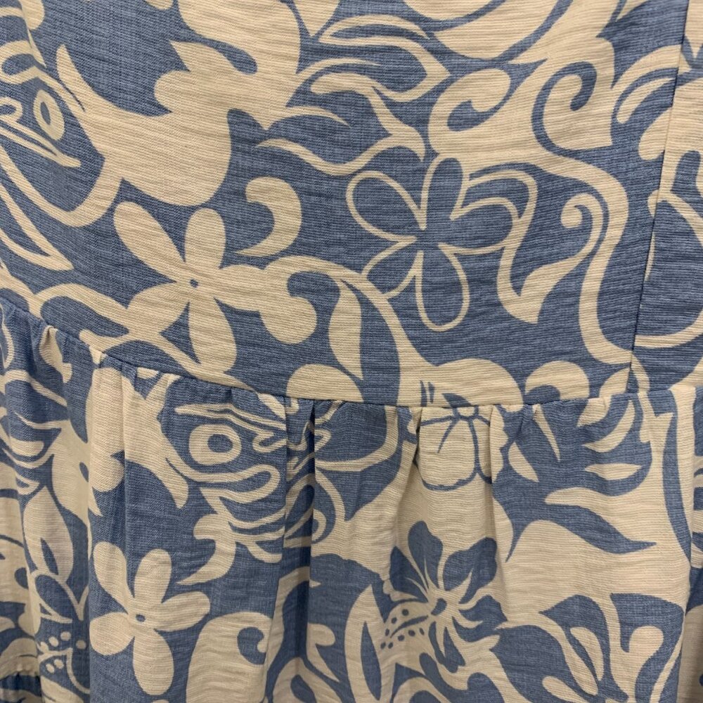 Blue & White Floral Tiered Sundress - NWT - Picture 3 of 4